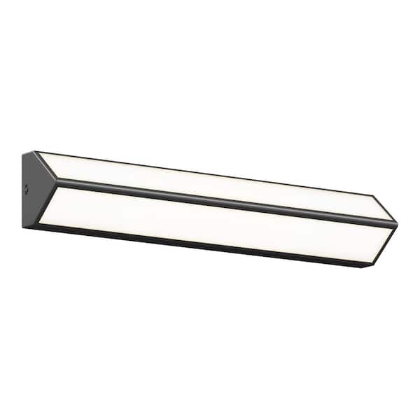 Artika Preston 27 in 1 Light Black Modern Integrated LED 3 CCT Vanity Light Bar for Bathroom VAN-PRC-HD2BL