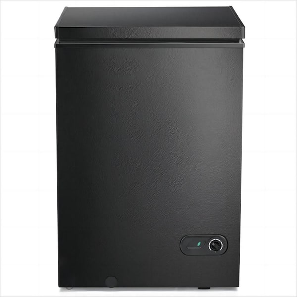 COWSAR 21.18 in 3.5 cu. ft. Manual Defrost Chest Freezer in Black with Garage Ready SZHD-D5897B-BK
