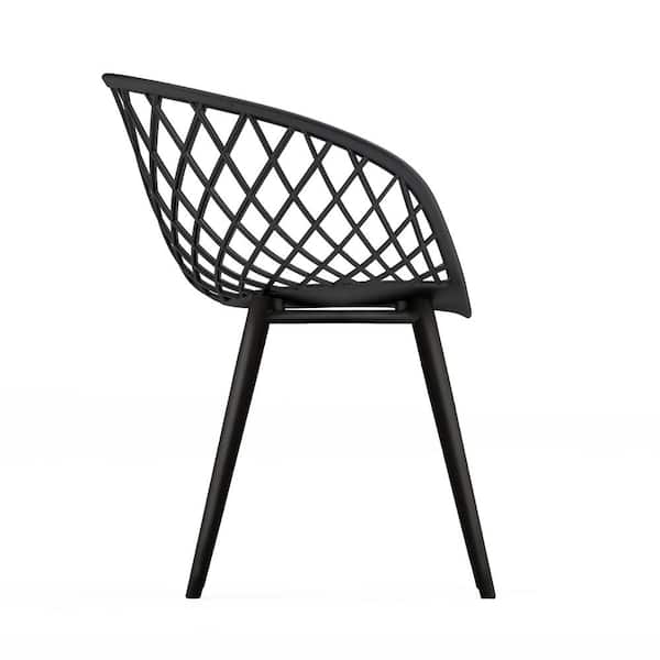 Jamesdar Kurv Black Arm Chair (Set of 2) JBCHA953-2BKBK