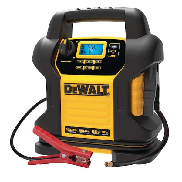 DEWALT 1600 Peak Amp Jump Starter with Digital Compressor and USB Power Bank DXAEJ14