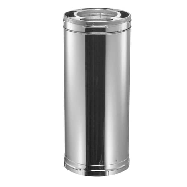 DuraVent DuraPlus All-Fuel Chimney 6in. X 24in. Diameter Chimney Pipe, Stainless Steel 6DP-24SS