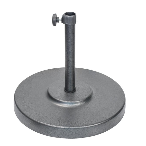 California Umbrella 50 lbs. Patio Umbrella Base in Hammertone Grey 194061635889