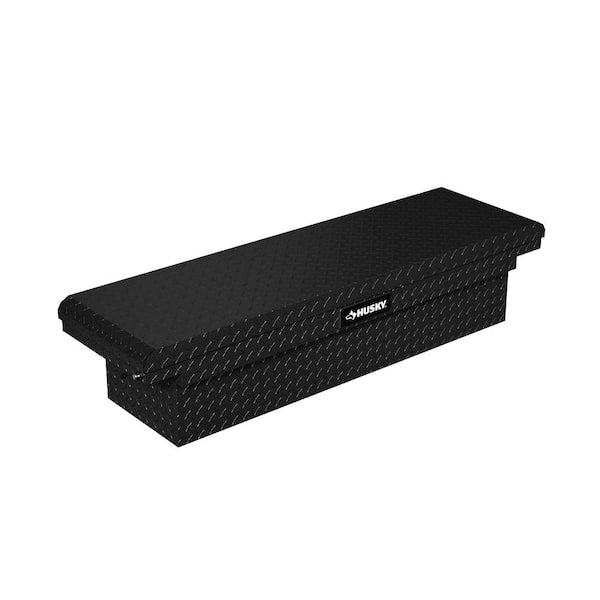 Husky 71.36 in. Matte Black Aluminum Full Size Crossbed Truck Tool Box 102101-53-01