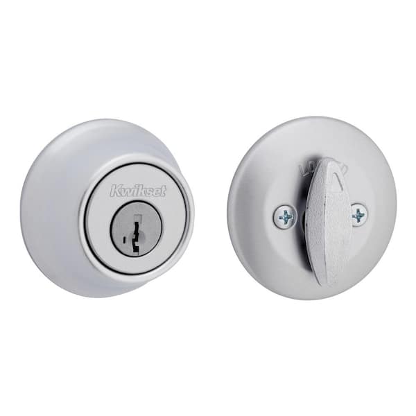 Kwikset 660 Satin Chrome Single Cylinder Deadbolt featuring SmartKey Security T66026DSMTCPRCA
