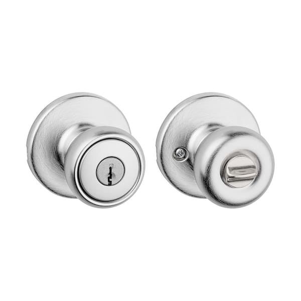 Kwikset Tylo Satin Chrome Keyed Entry Door Knob 400T 26D CP K6 V1