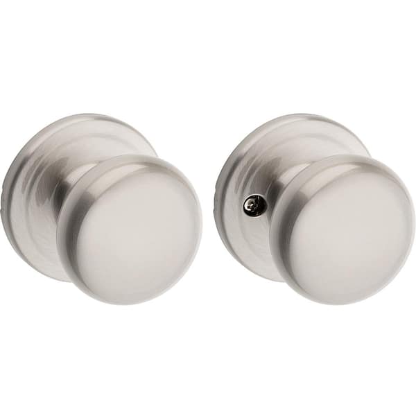 Kwikset Juno Satin Nickel Passage Hall/Closet Door Knob with Microban Antimicrobial Technology 720J 15 CP