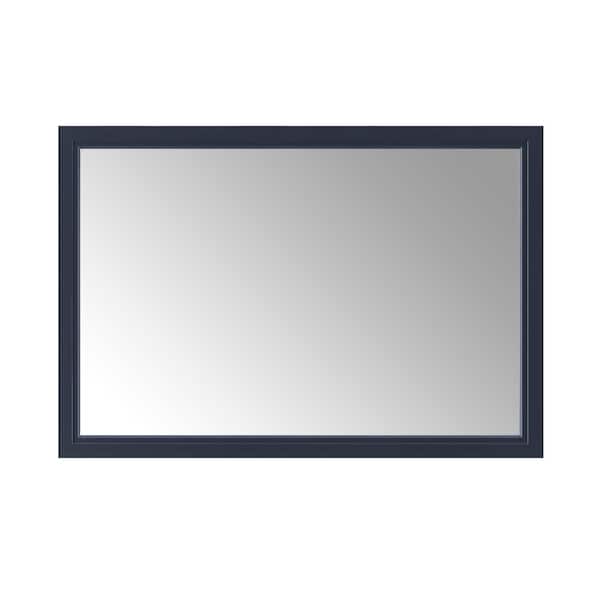 Home Decorators Collection Sandon 46 in. W x 30 in. H Rectangular Framed Wall Mount Bathroom Vanity Mirror in Midnight Blue Sandon MR-MB