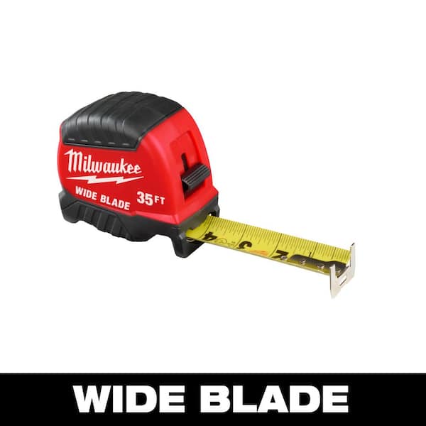 Milwaukee 35 ft. Wide Blade Tape Measure With 18 ft. Reach 48-22-1235