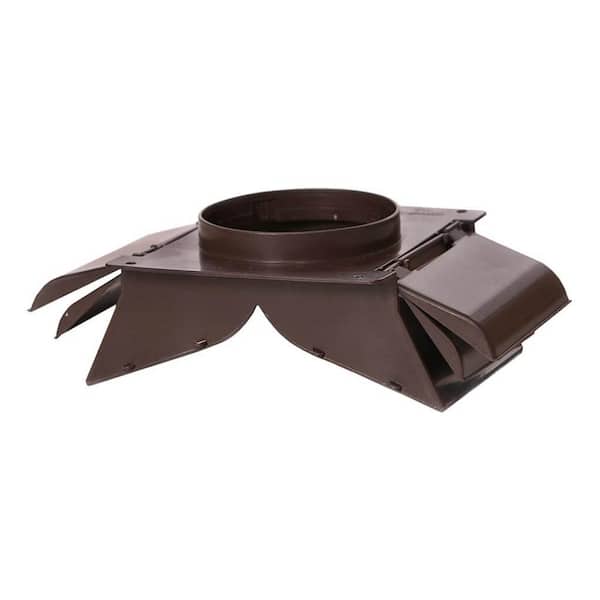 NO-PEST VENT 4 in. Dual Door Soffit/Eave Vent in Brown NPSEB