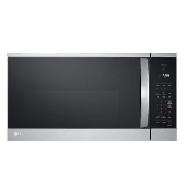 LG 1.8 cu. ft. 30 in. W Smart Over the Range Microwave Oven with EasyClean in PrintProof Stainless Steel 1000-Watt MVEM1825F