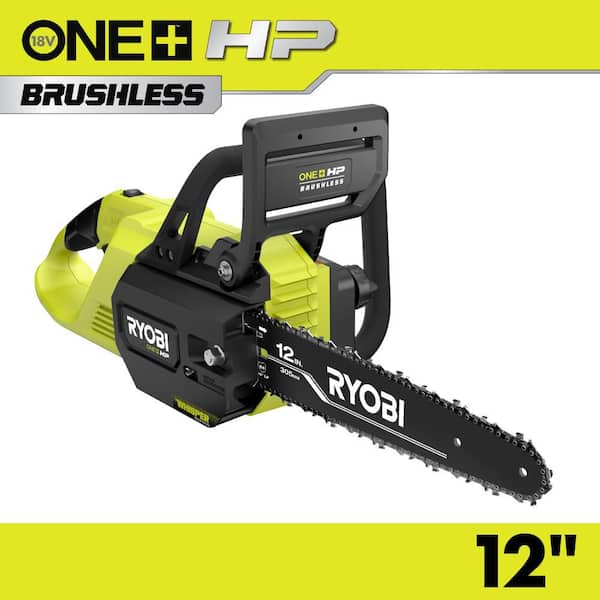 RYOBI ONE+ HP 18V Brushless Whisper Series 12 in. Battery Chainsaw (Tool Only) P2507BTL