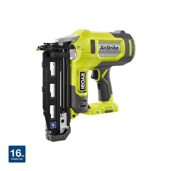 RYOBI ONE+ 18V AirStrike 16-Gauge Cordless Finish Nailer (Tool Only) P326