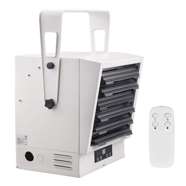 SKYSHALO Electric Garage Heater, 10000-Watt Digital Fan-Forced Wall Ceiling Mount Shop Heater with Overheat Protection GJSDDCKJR10KWXJC6V7-0819