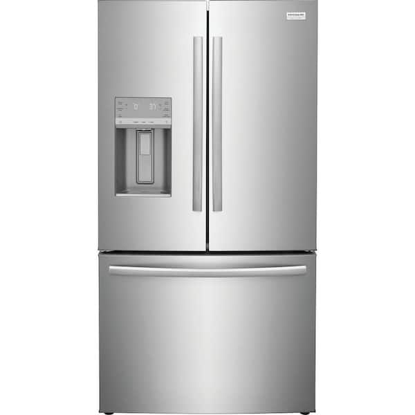 Frigidaire 36 in. Gallery 28 cu. ft. Standard Depth French Door Refrigerator in Smudge-Proof Stainless Steel GRFS2853AF