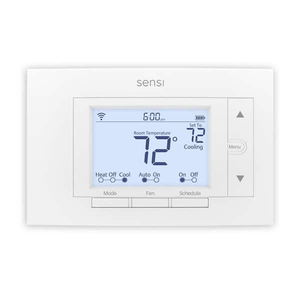 Copeland Sensi Smart Thermostat, Wi-Fi 7-day Programmable No C-Wire Required for Most Systems ST55