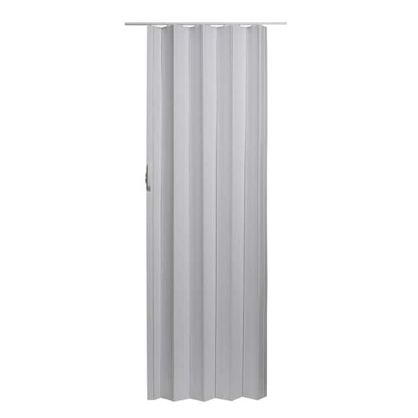 Spectrum Via 36 in. x 80 in. White Vinyl Accordion Door with Hardware HVS3280H