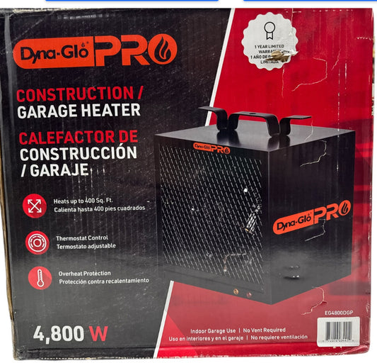 4,800-watt electric garage heater