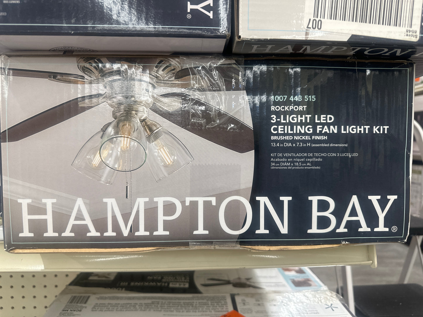 3 light led ceiling fan light kit