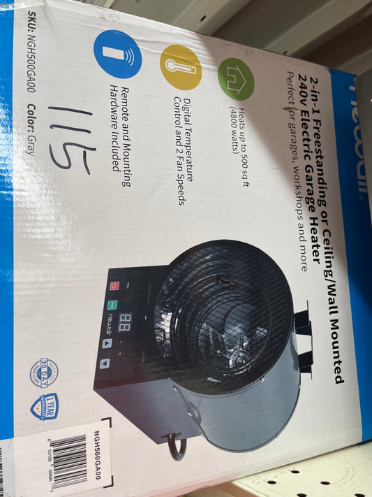 2-In-1 Electric Freestanding or Ceiling