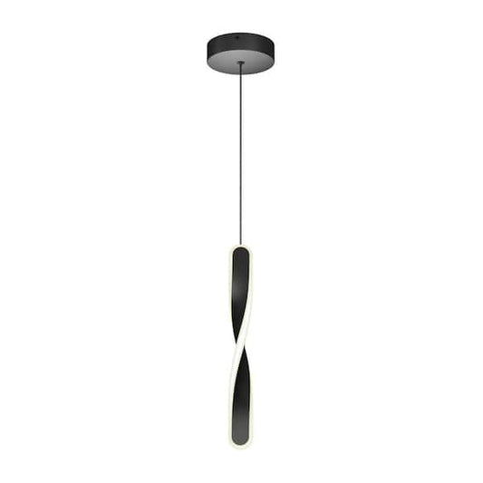Artika Finley 13-Watt Integrated LED Black Modern Hanging Pendant Light with 5CCT for Kitchen Island PDT1-FI5C-HD2BL