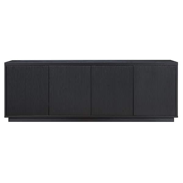 Meyer&Cross Hanson Rectangular Black Grain TV Stand for TV's Up To 75 in. TV1719
