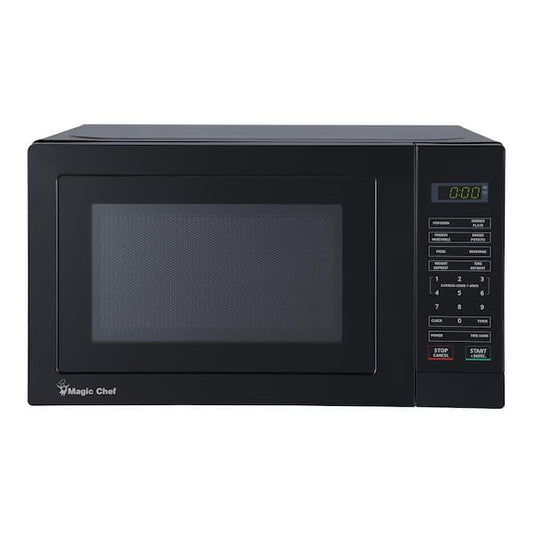 Magic Chef 17.3 in. W, 0.7 cu. ft. Countertop Microwave in Black with 700-Watt Cooking Power HMM770B3