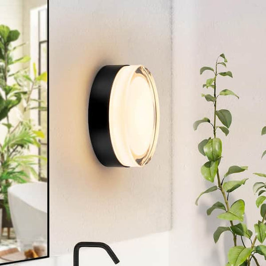Rennnsan Jackson 1- Light LED Black Dimmable Wall Sconce WS8101-47838