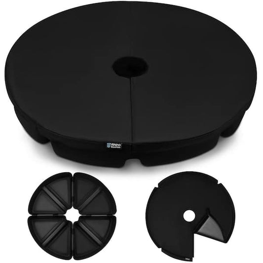 BaseMate Cantilever Patio Umbrella Base Weight up to 200 lbs. for Outdoor EVA Material Umbrella Base Weights in Round Black RBW-TFR-013_1