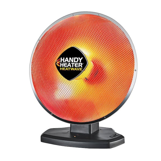 HANDY HEATER 1500-Watt 18.5 in. Electric Ceramic Parabolic Space Heater with Tip-Over Safety HEATPN-MC1