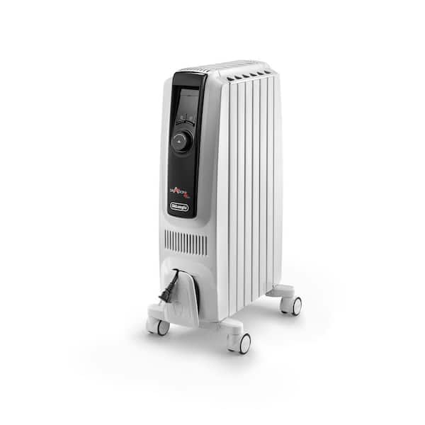 DeLonghi 1500-Watt 5120 BTU Electric Oil Filled Radiator Space Heater Quiet Full Room Comfort TRD50615E