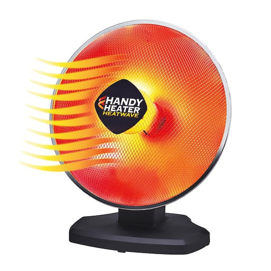HANDY HEATER 1200-Watt Electric Oscillating Ceramic Parabolic Space Heater HEATPO-MC1