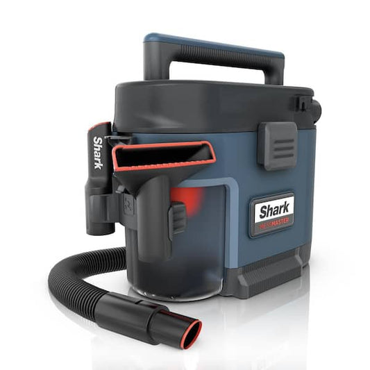 Shark MessMaster Portable 1 Gal. 7-Peak HP Corded Wet/Dry Vacuum with Self-Rinsing and AnyBag technology in Navy VS101