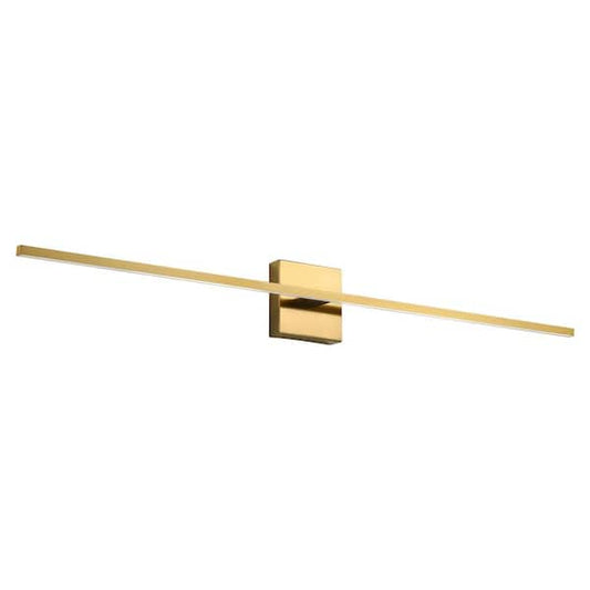 KAISITE 39 in. 1-Light Brushed Gold LED Vanity Light Bar 28-Watt Linear Bathroom Light Fixture Dimmable Sconces Wall Lighting 8036WL-39GD-US