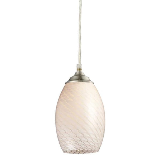 Unbranded Lawrence 1-Light Brushed Nickel Incandescent Ceiling Mini-Pendant 131W-BN
