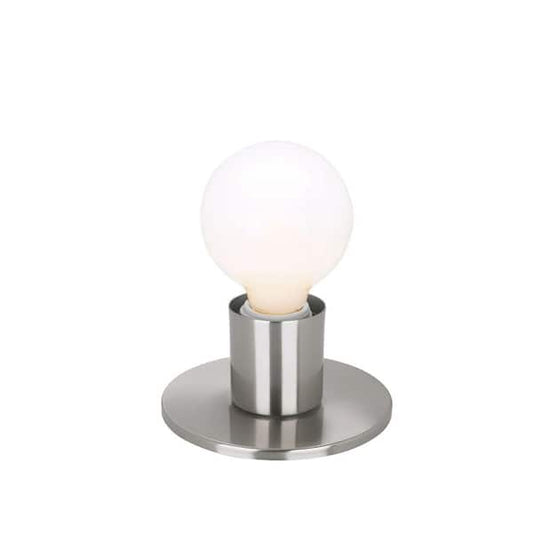 SATCO Nuvo 2.38 in. 1-Light Brushed Nickel Contemporary Semi-Flush Mount with No Shade and No Bulbs Included 60/4801