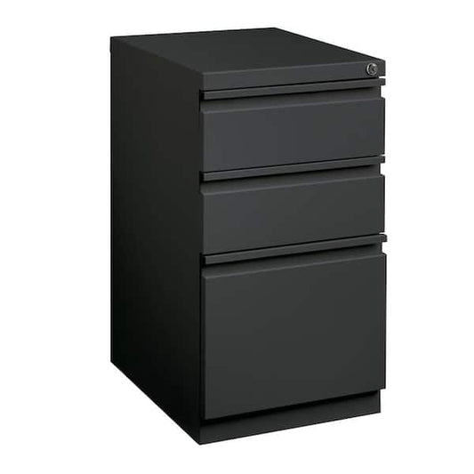 Hirsh 20 in. D 3-Drawer Charcoal Metal Letter Width 15 in. W Mobile Pedestal File Cabinet Box-Box-File 19322