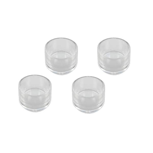 Everbilt 1 in. Clear Rubber Like Plastic Leg Caps for Table, Chair, and Furniture Leg Floor Protection (4-Pack) 46212