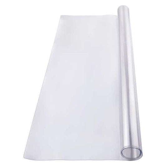 SKYSHALO Plastic Table Cover 40 x 60 in. 1.5 mm Thick Clear Table Protector Solid Rectangle PVC Desk Mat Easy Cleaning ZFXPVCZB40X630CH4V0-250206