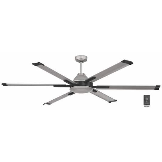 Commercial Electric High Velocity 6 ft. Indoor/Outdoor Titanium Ceiling Fan with Wall Control Included AK366B-TM