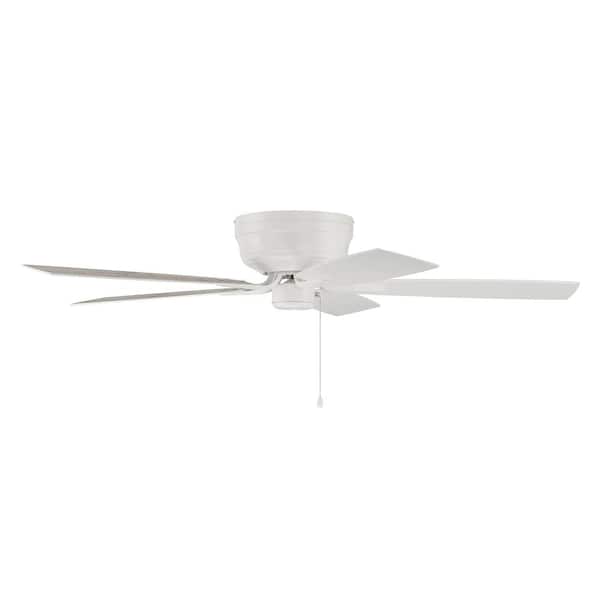 CRAFTMADE Pro Plus Hugger 52 in. 3-Speed Reversible Motor Ceiling Fan in White Finish 647881227869