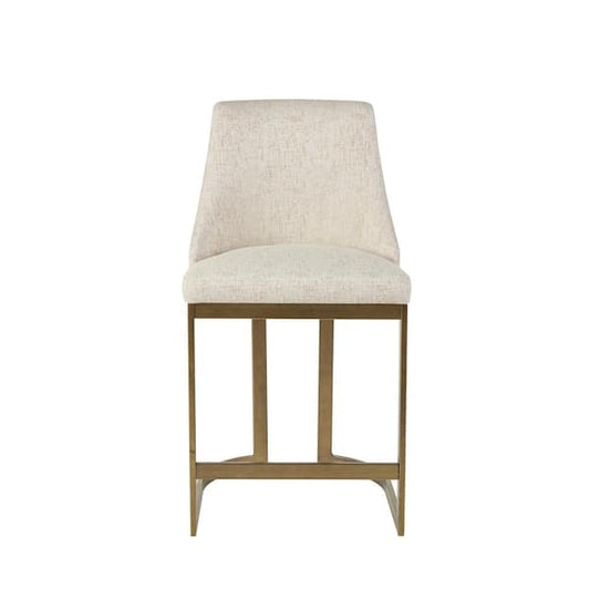 Madison Park Robertson 26.25 in. Cream Wood Counter Stool MP104-1238