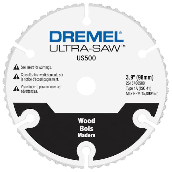 Dremel Ultra-Saw 4 in. Premium Carbide Wood and Plastic Cutting Wheel US500-01
