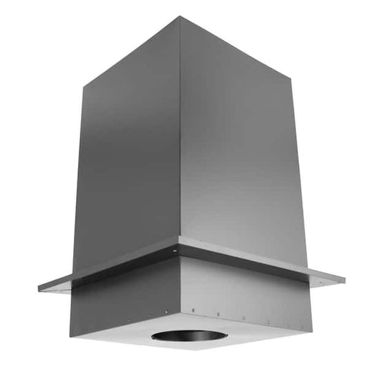 DuraVent DuraPlus All-Fuel Chimney 6in. Diameter Square Ceiling Support Box, 11in. Height 6DP-CS11