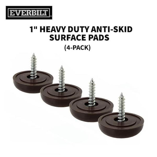 Everbilt 1 in. Heavy Duty Anti-Skid Surface Pads (4-Pack) 49644