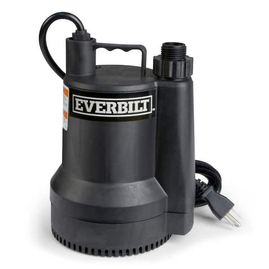 Everbilt 1/6 HP Plastic Submersible Utility Pump SUP54-HD