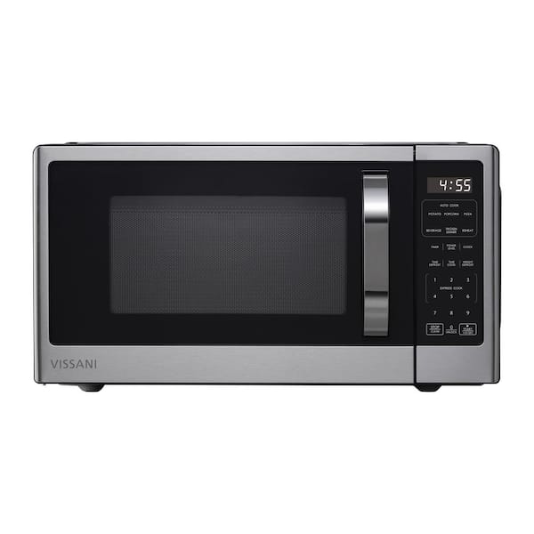 Vissani 1.1 cu. ft. Countertop Microwave in Fingerprint Resistant Stainless Steel VSCMWE11S2W-10