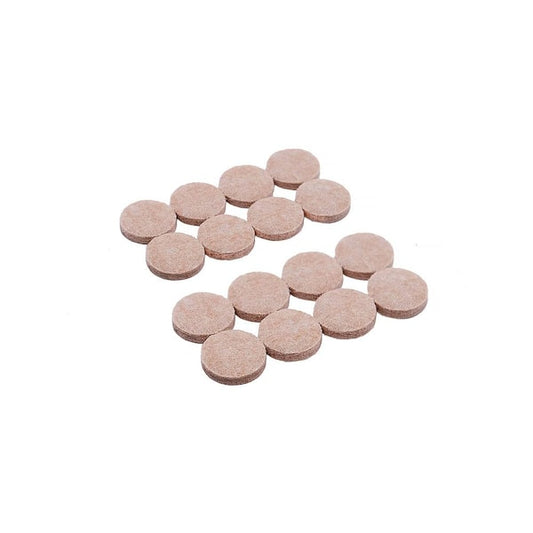 Everbilt 1 in. Beige Round Felt Heavy Duty Self Adhesive Furniture Pads (16-Pack) 49952