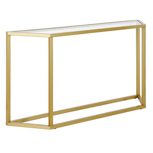 Meyer&Cross Levi 55 in. Rectangle Gold Glass Console Table AT0989