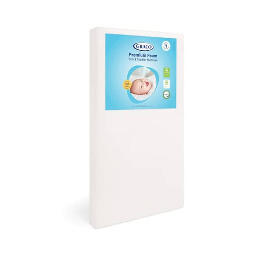 Graco Premium White Foam Crib and Toddler Mattress 06710-400