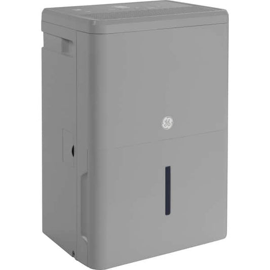 GE 50-Pints for Wet Rooms Up To 4500 sq. ft. Residential Dehumidifier with Bucket in Gray Wi-Fi, ENERGY STAR AWHL50LD